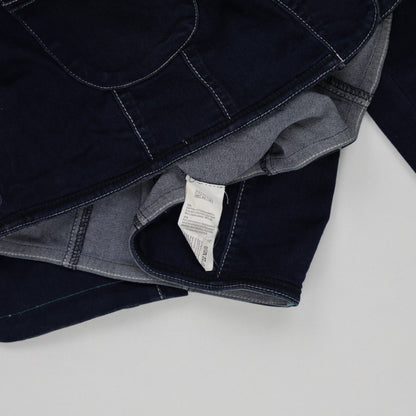 Diane Laury Women's Navy Blue Denim Jacket Medium 75% Cotton 25% Polyester Collared