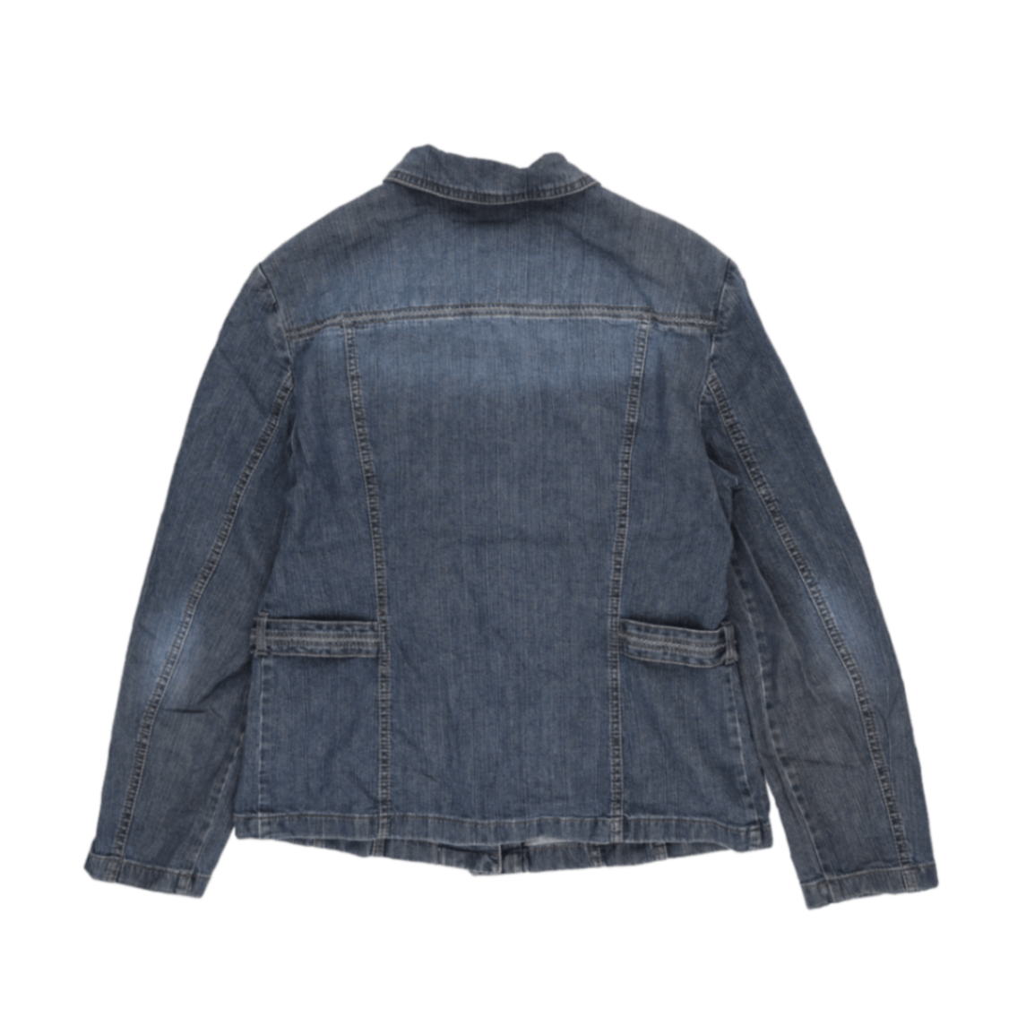 Gerry Weber Women's Medium Blue Denim Jacket Cotton Collared Style