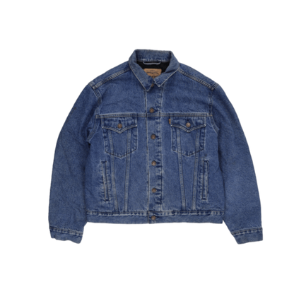 Levi's Vintage Blue Denim Trucker Jacket Men's Medium Cotton
