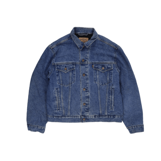 Levi's Vintage Blue Denim Trucker Jacket Men's Medium Cotton