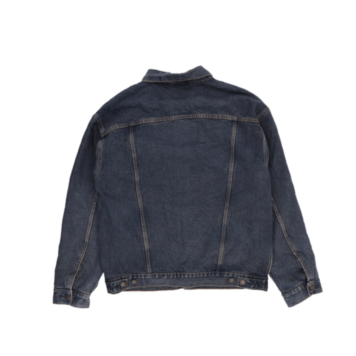 Levi's Vintage Blue Denim Trucker Jacket Large Cotton Collared