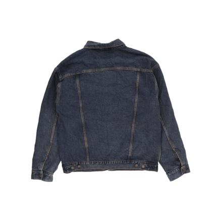 Levi's Vintage Blue Denim Trucker Jacket Large Cotton Collared