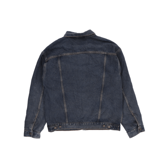Levi's Vintage Blue Denim Trucker Jacket Large Cotton Collared