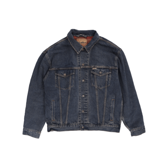 Levi's Vintage Blue Denim Trucker Jacket Large Cotton Collared