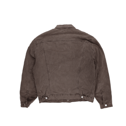 Levi's Vintage Brown Trucker Jacket Large Cotton Sherpa Lined