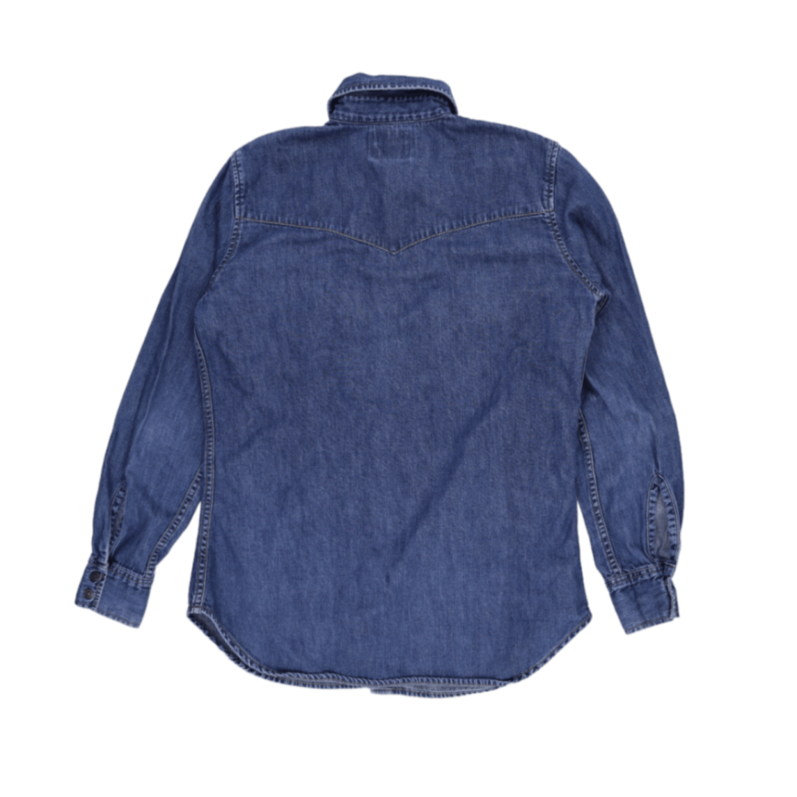 Levi's Vintage Western Denim Shirt Blue Medium Cotton Women's Clothing