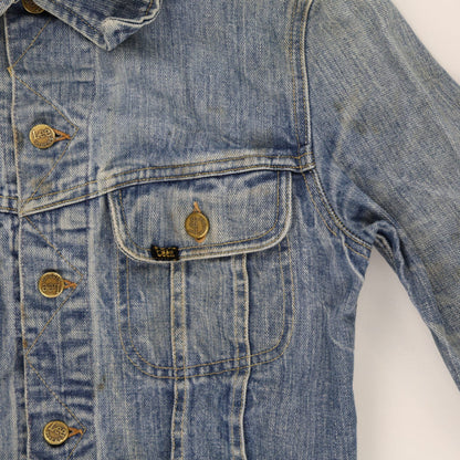 Lee Vintage Blue Denim Trucker Jacket Medium Cotton