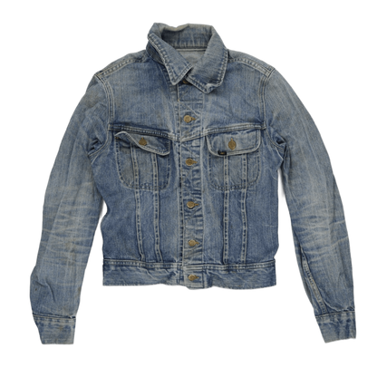Lee Vintage Blue Denim Trucker Jacket Medium Cotton