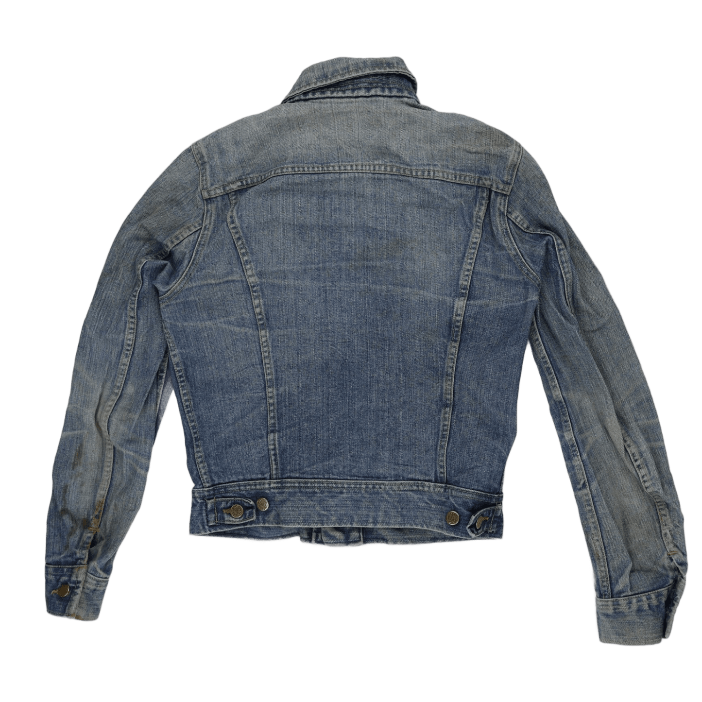 Lee Vintage Blue Denim Trucker Jacket Medium Cotton
