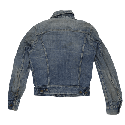 Lee Vintage Blue Denim Trucker Jacket Medium Cotton