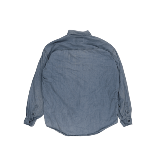 Levi's Vintage Light Blue Denim Shirt Men's Size L Cotton Collared