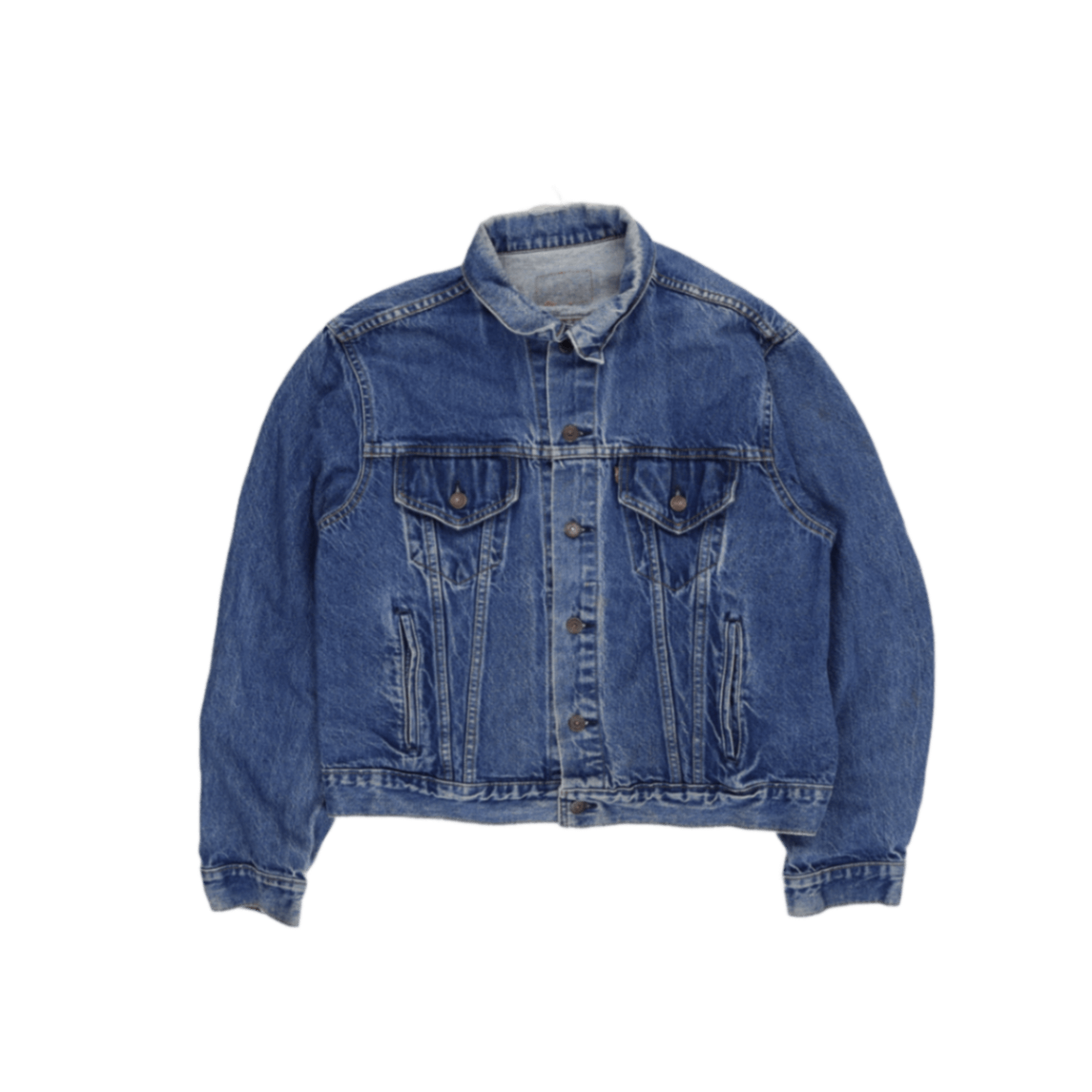Levi's Vintage Blue Denim Trucker Jacket Men's Size 50R Large 100% Cotton