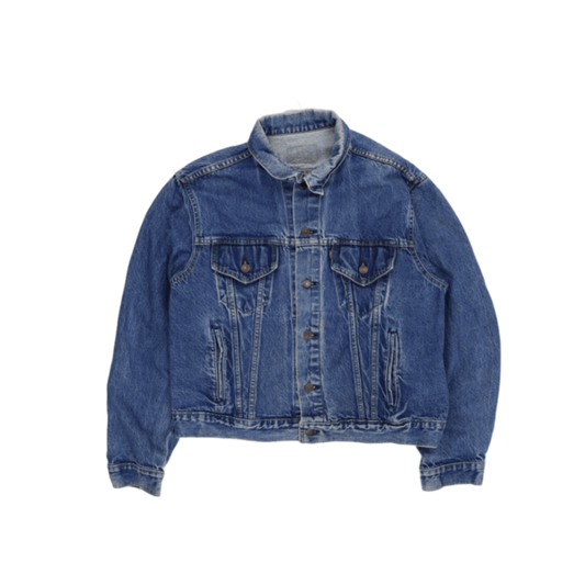 Levi's Vintage Blue Denim Trucker Jacket Men's Size 50R Large 100% Cotton