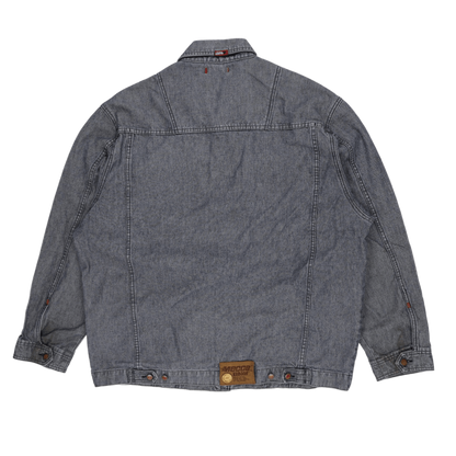 DKNY Mecca Vintage Grey Denim Jacket XXL Cotton Streetwear Collared