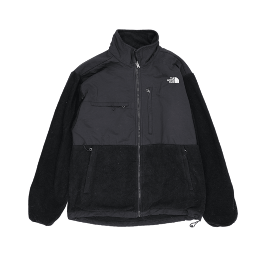 The North Face Black Fleece Full Zip Outdoor Jacket Large Vintage Nylon and Fleece