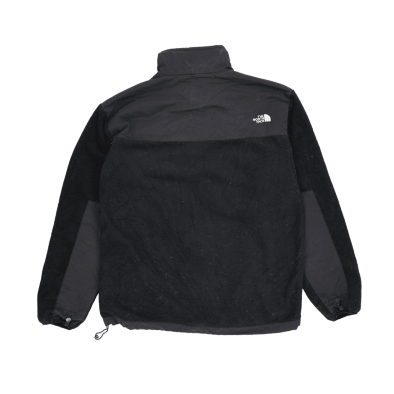 The North Face Black Fleece Full Zip Outdoor Jacket Large Vintage Nylon and Fleece