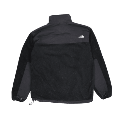 The North Face Black Fleece Full Zip Outdoor Jacket Large Vintage Nylon and Fleece