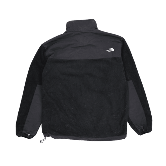 The North Face Black Fleece Full Zip Outdoor Jacket Large Vintage Nylon and Fleece