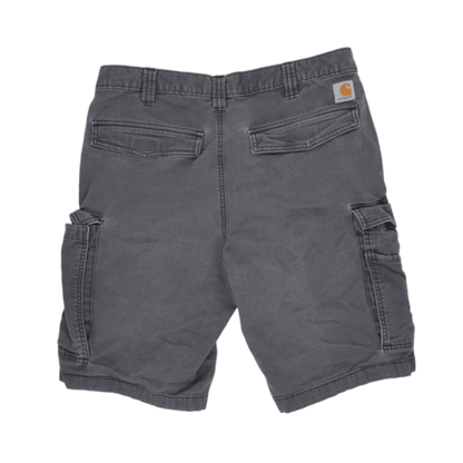 Carhartt Relaxed Fit Grey Cargo Shorts 34 in Cotton