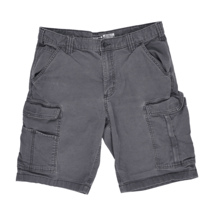Carhartt Relaxed Fit Grey Cargo Shorts 34 in Cotton