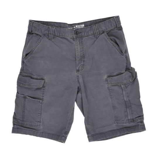 Carhartt Relaxed Fit Grey Cargo Shorts 34 in Cotton
