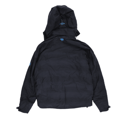 Mountain Hardwear Black Hooded Outdoor Technical Jacket Size L Technical Fabric Blend