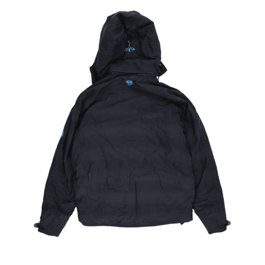 Mountain Hardwear Black Hooded Outdoor Technical Jacket Size L Technical Fabric Blend