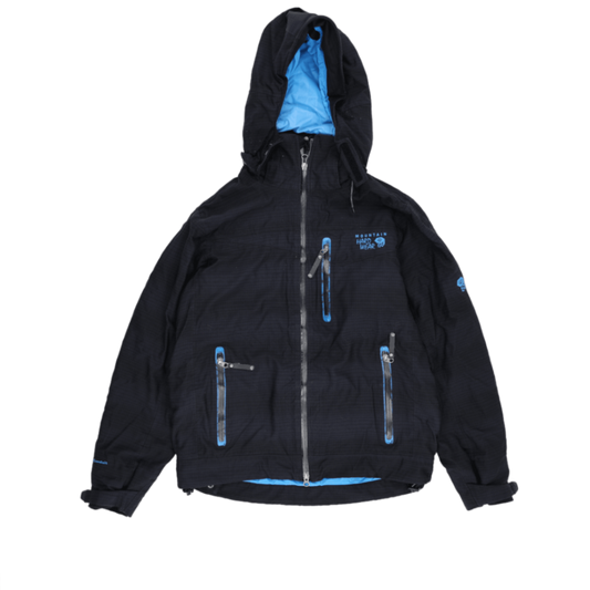 Mountain Hardwear Black Hooded Outdoor Technical Jacket Size L Technical Fabric Blend