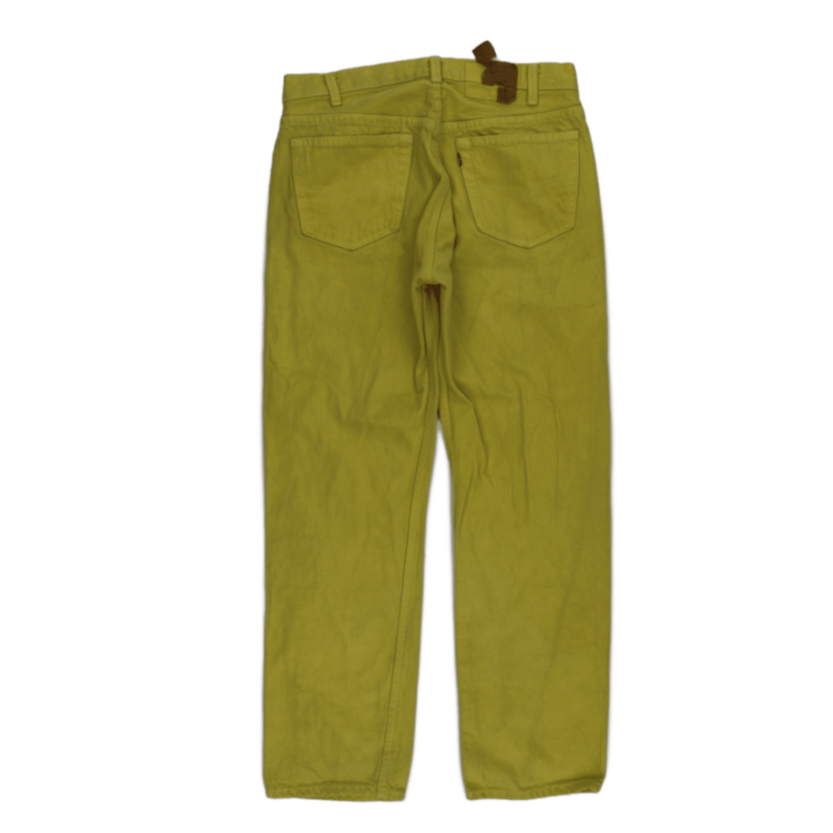 Levi's 501 Vintage Yellow Denim Jeans W37 L32 Straight Leg Cotton