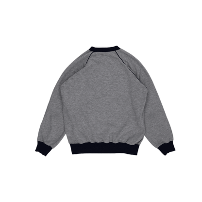adidas Grey Crew Neck Sweatshirt Men Medium Cotton Blend Casual