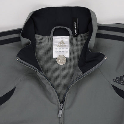 adidas Climalite Grey Track Jacket Large Polyester Mens