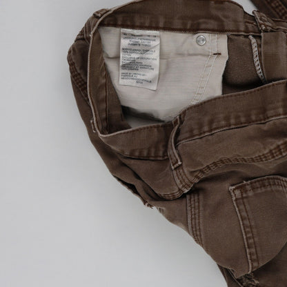 Dickies Vintage Brown Workwear Trousers 32W 29 Inseam 100 Percent Cotton