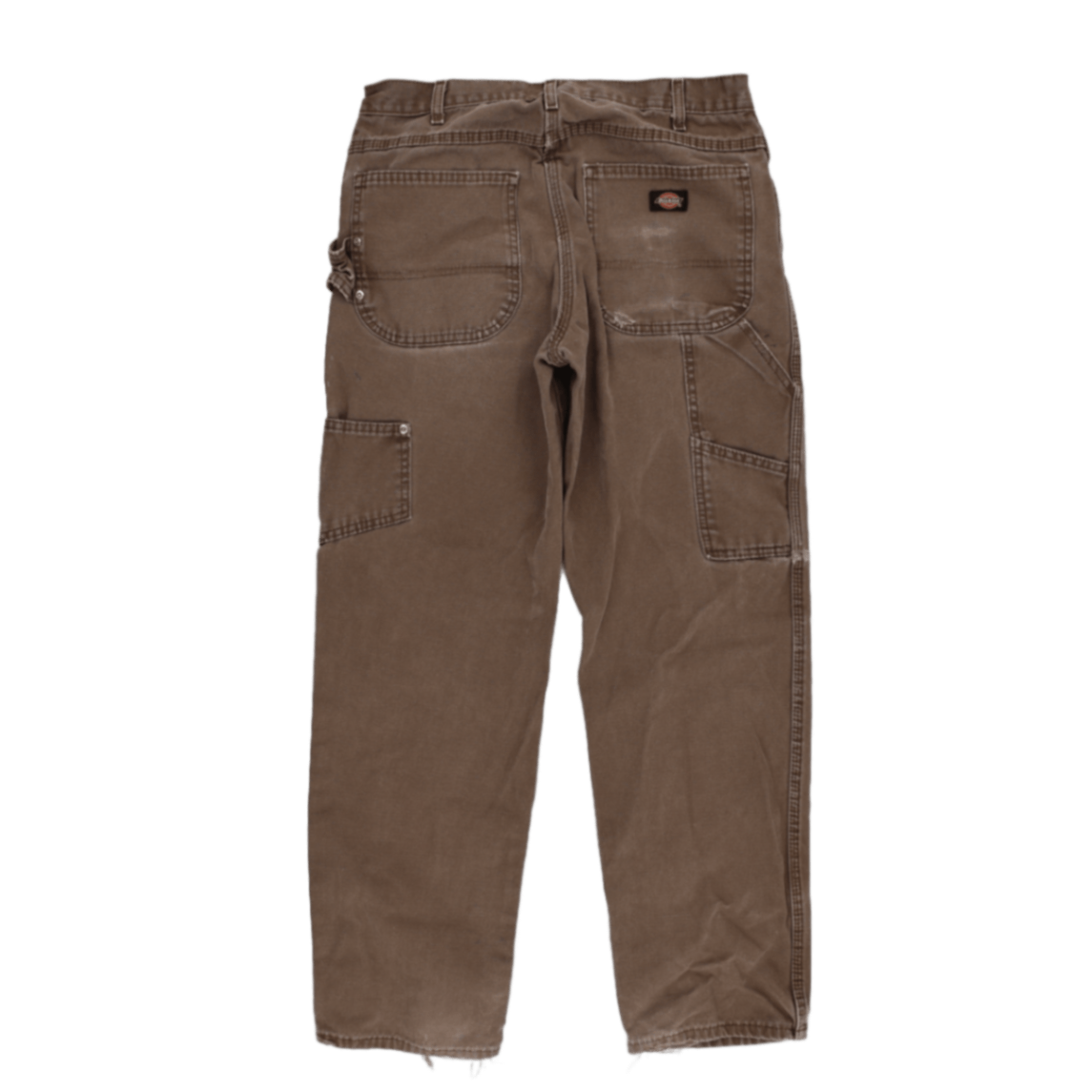 Dickies Vintage Brown Workwear Trousers 32W 29 Inseam 100 Percent Cotton