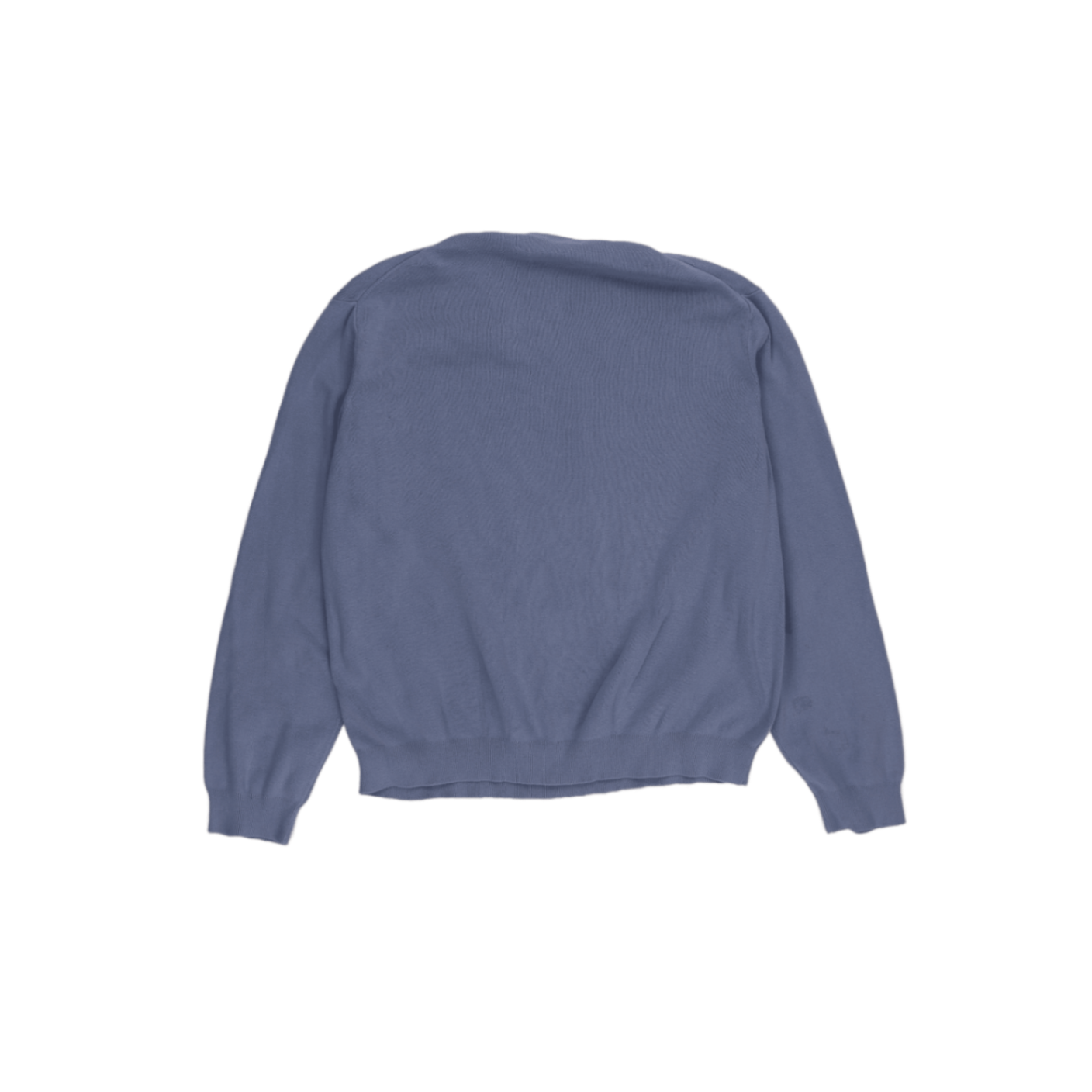 Ralph Lauren V-Neck Jumper Light Blue Large 100 Percent Pima Cotton