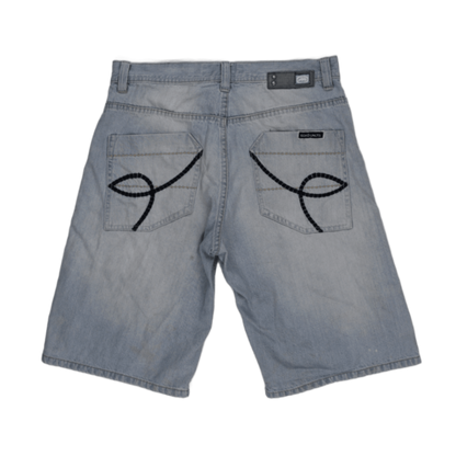 Ecko Unltd Light Blue Denim Shorts 32 in 100 Cotton Vintage Style