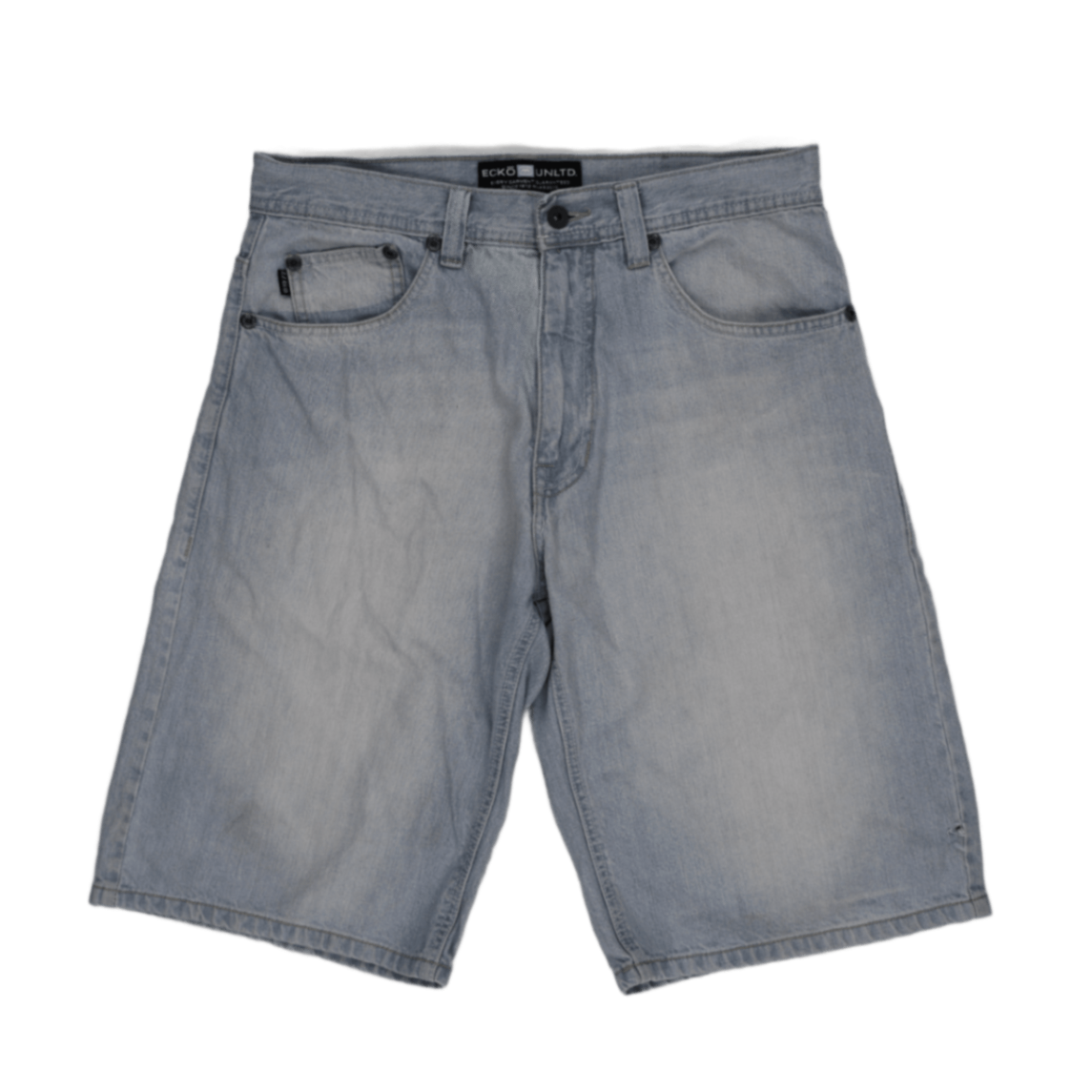 Ecko Unltd Light Blue Denim Shorts 32 in 100 Cotton Vintage Style