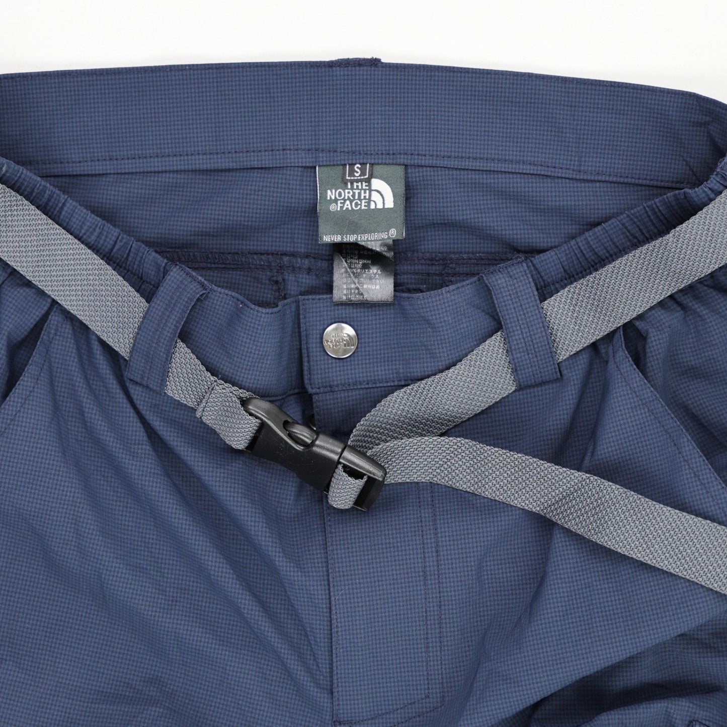 The North Face Navy Cargo Trousers Small Nylon Outdoor Hiking 77 cm Inseam