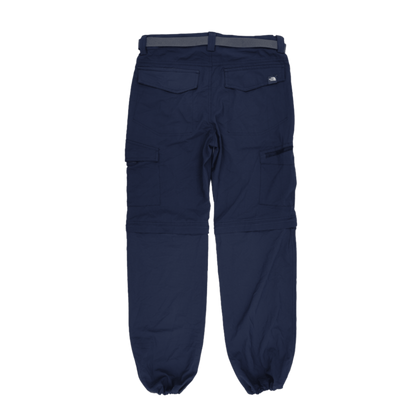 The North Face Navy Cargo Trousers Small Nylon Outdoor Hiking 77 cm Inseam