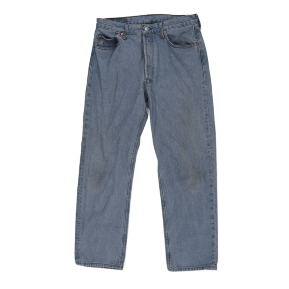 Levi's 501 Vintage Light Blue Straight Leg Jeans W34 L30 100 Percent Cotton