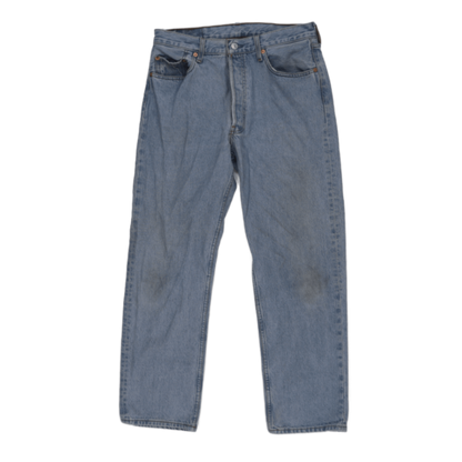 Levi's 501 Vintage Light Blue Straight Leg Jeans W34 L30 100 Percent Cotton