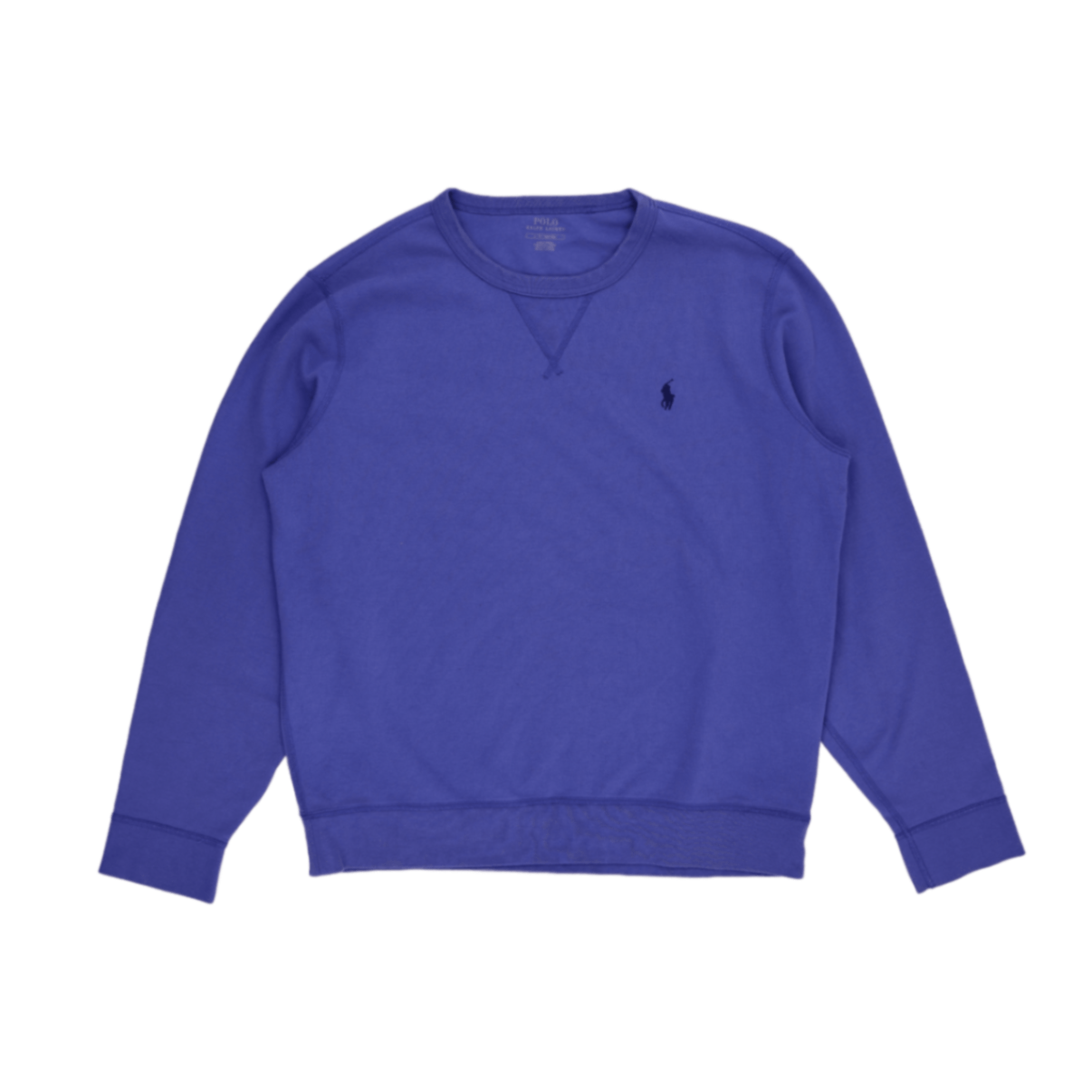 Polo Ralph Lauren Men's Purple Cotton Crew Neck Sweatshirt Size L