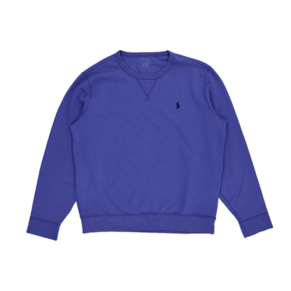 Polo Ralph Lauren Men's Purple Cotton Crew Neck Sweatshirt Size L