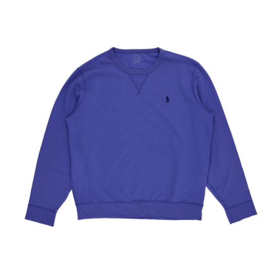 Polo Ralph Lauren Men's Purple Cotton Crew Neck Sweatshirt Size L