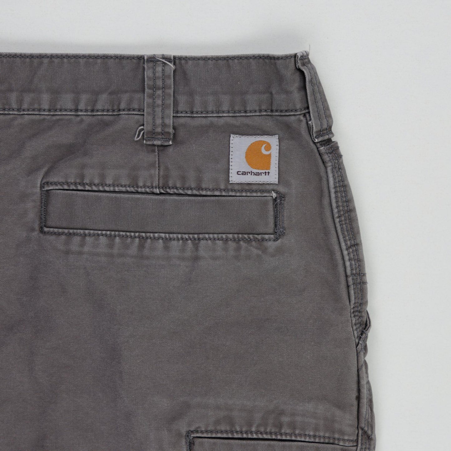 Carhartt Relaxed Fit Work Shorts Grey Size 38 100 Percent Cotton Vintage