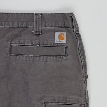 Carhartt Relaxed Fit Work Shorts Grey Size 38 100 Percent Cotton Vintage