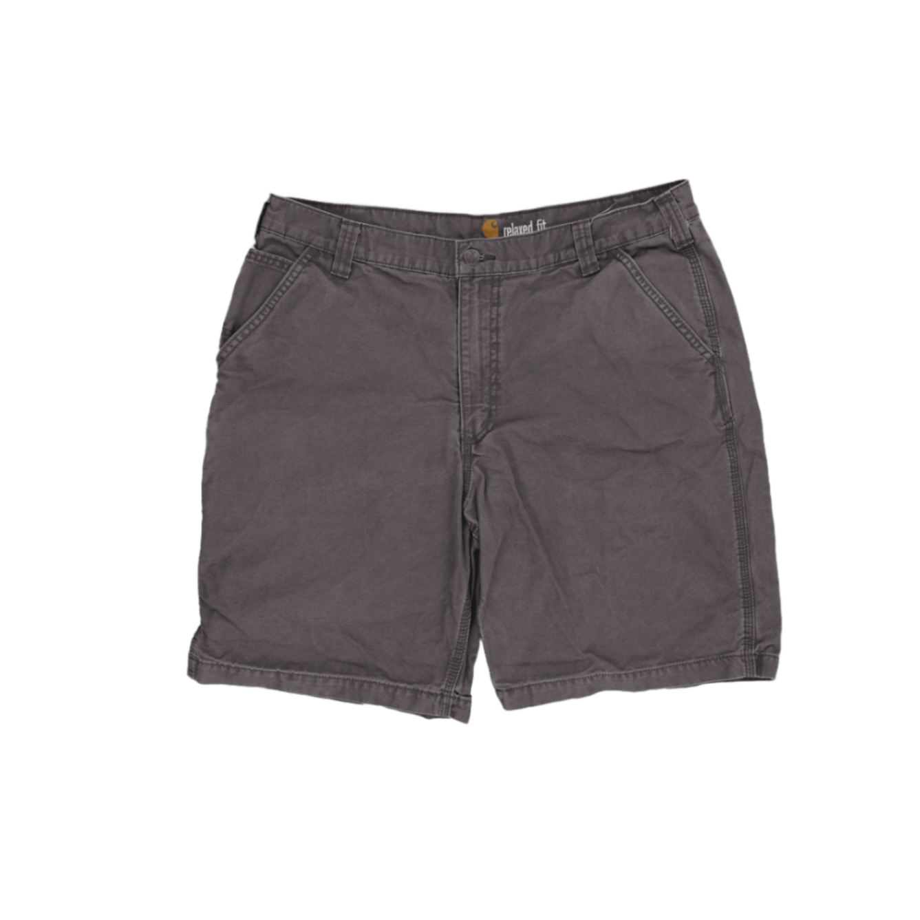 Carhartt Relaxed Fit Work Shorts Grey Size 38 100 Percent Cotton Vintage