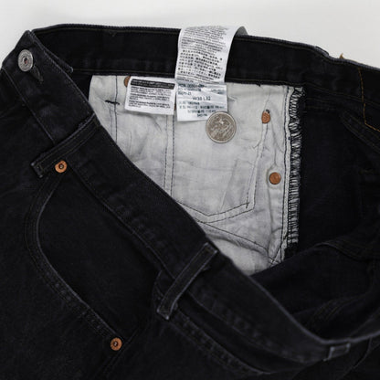 Levi's 501 Original Black Jeans W38 L32 Cotton Straight Leg Vintage