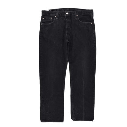 Levi's 501 Original Black Jeans W38 L32 Cotton Straight Leg Vintage