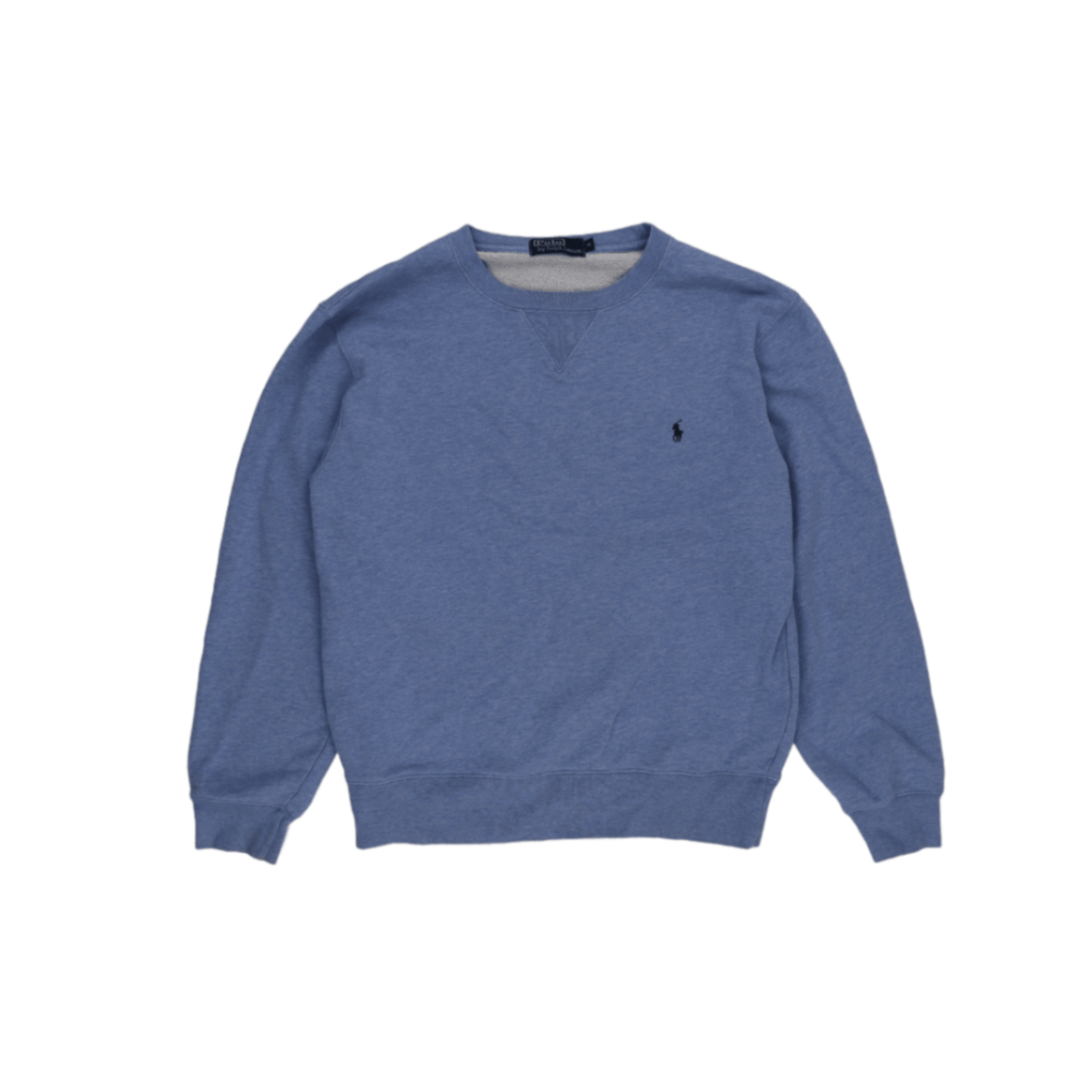 Polo Ralph Lauren Blue Crew Neck Sweatshirt Men Medium Cotton Blend