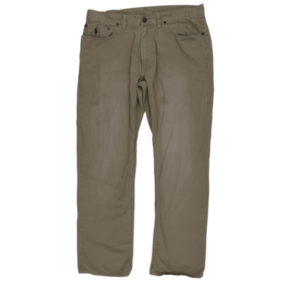 Ralph Lauren Chino Trousers Beige 36W 32 In Cotton Mens